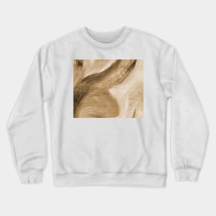 Abstract Oil Painting Eggshell Pastel Brown 1c2 Crewneck Sweatshirt